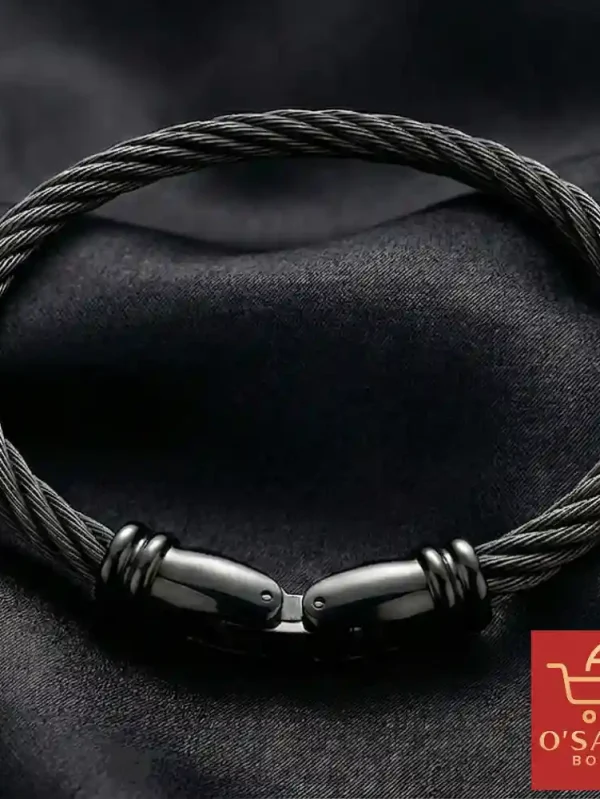Bracelet Torsadé Noir